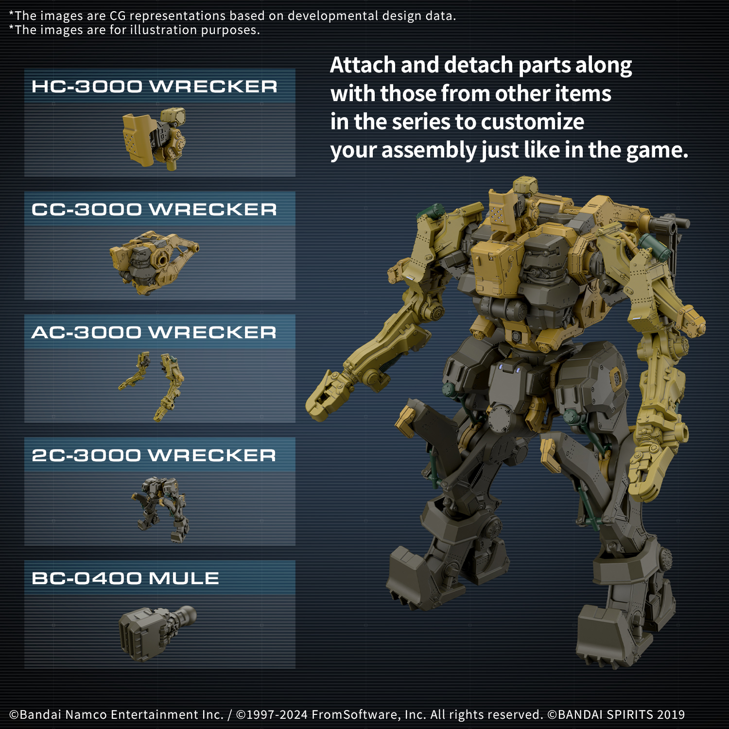 30MM ARMORED CORE VI FIRES OF RUBICON RaD CC-3000 Wrecker Milk Tooth [Q3 2025]