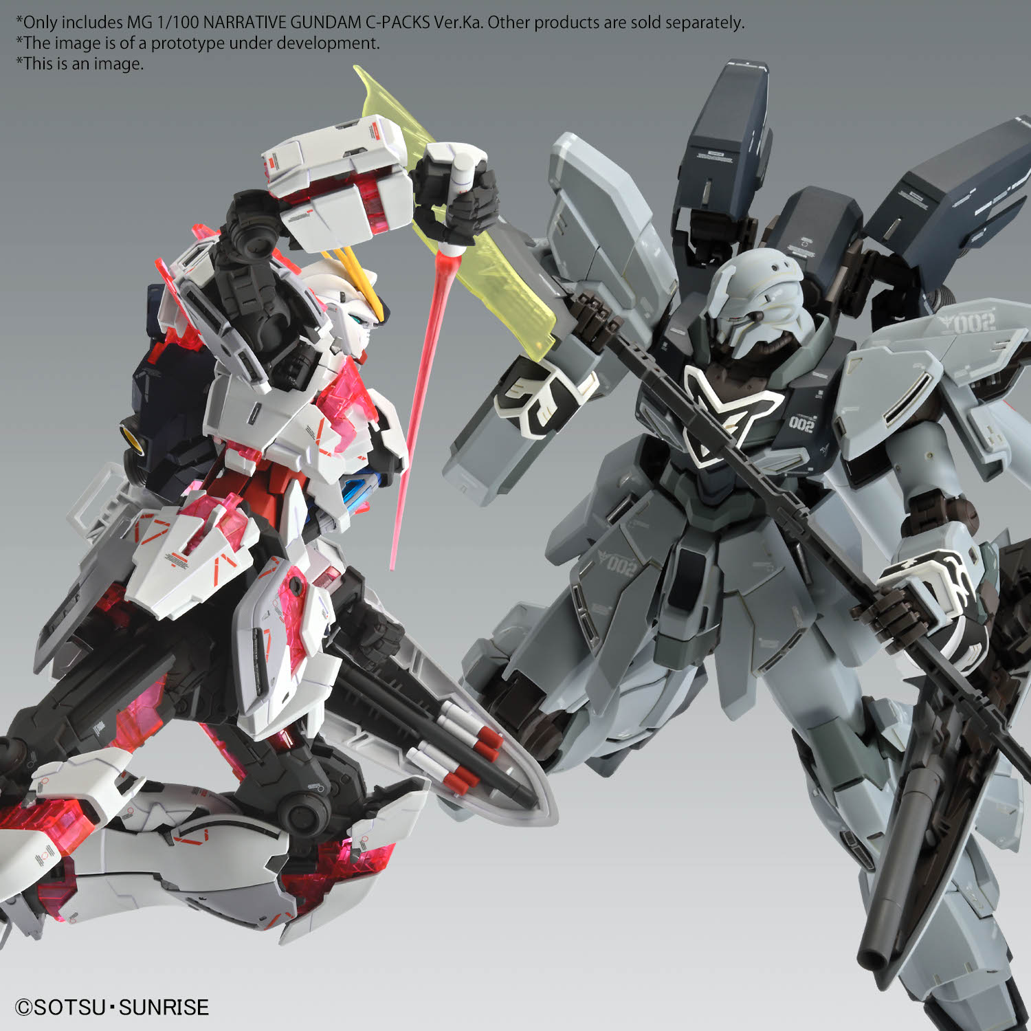 MG #222 Narrative Gundam C-Packs Ver. Ka