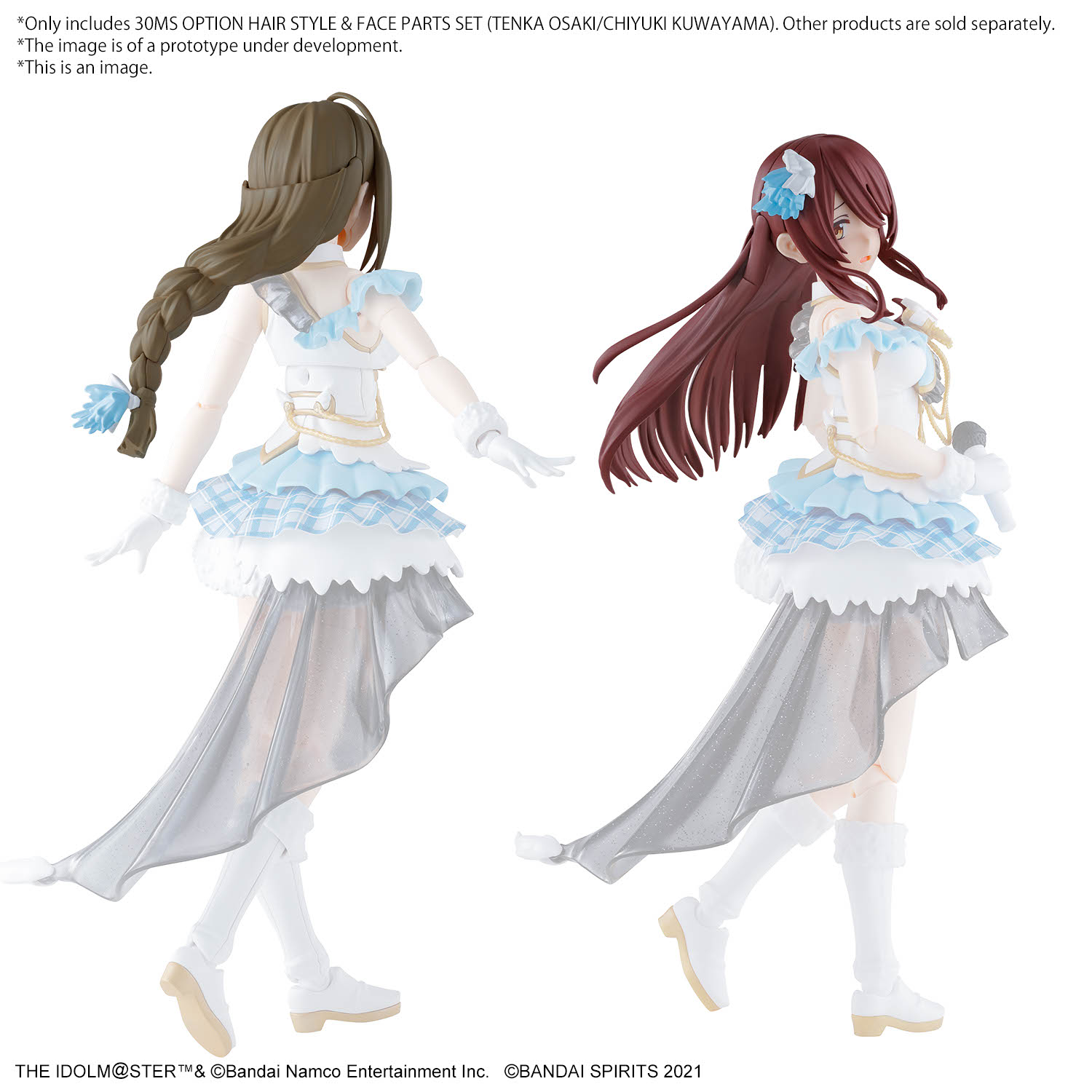 30MS The Idolmaster: Option Hair Style & Face Parts Set (Tenka Osaki & Chiyuki Kuwayama)