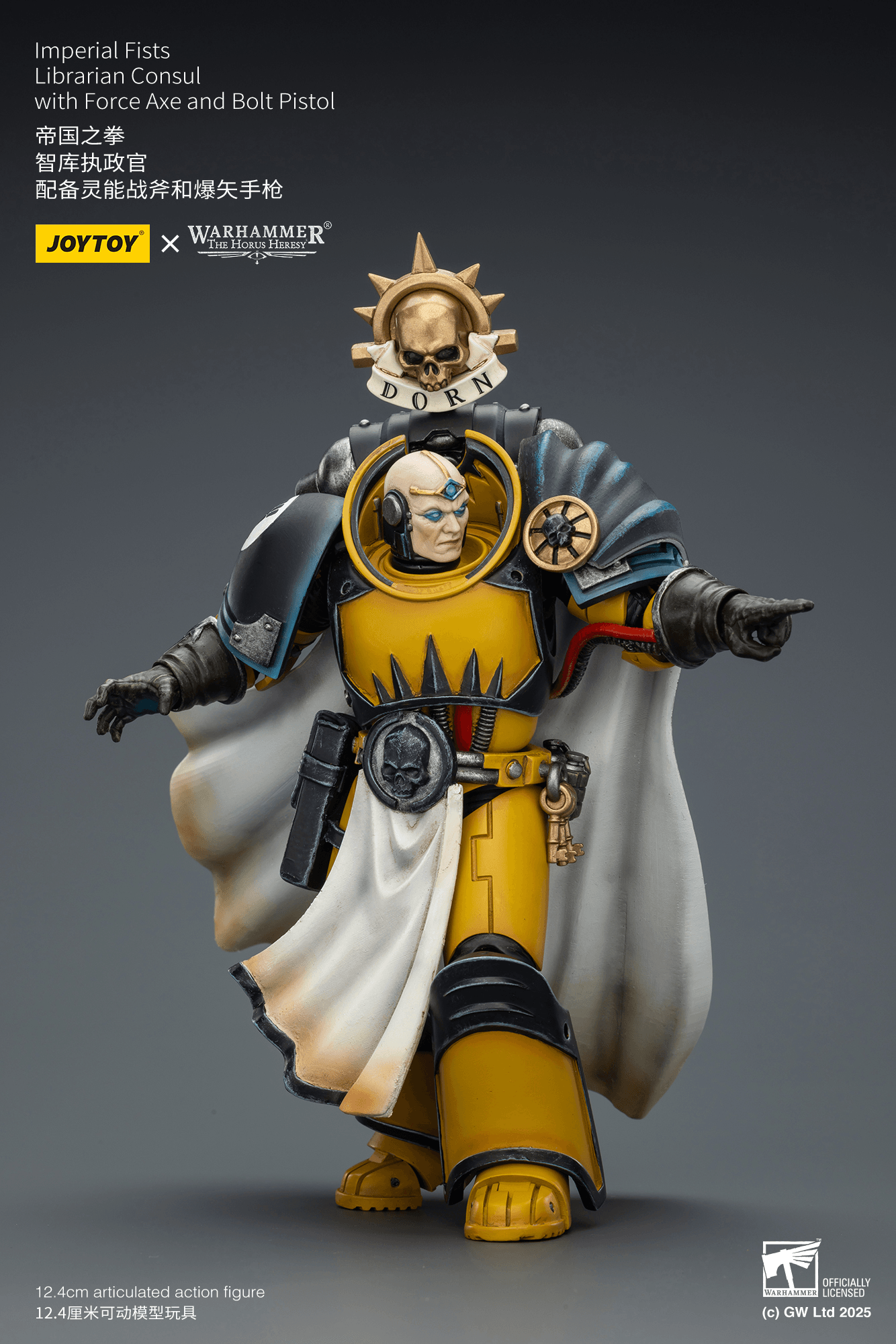 Joytoy: Imperial Fists Librarian Consul with Force Axe and Bolt Pistol
