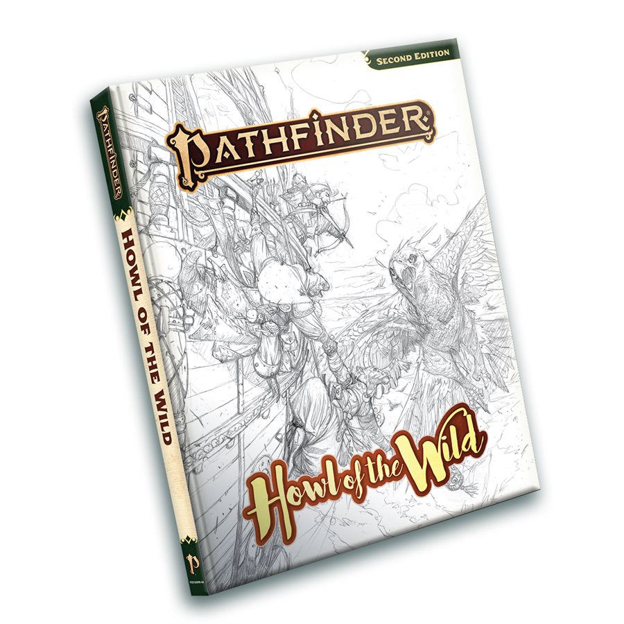 Pathfinder 2E: Howl of the Wild Sketch Cover Edition