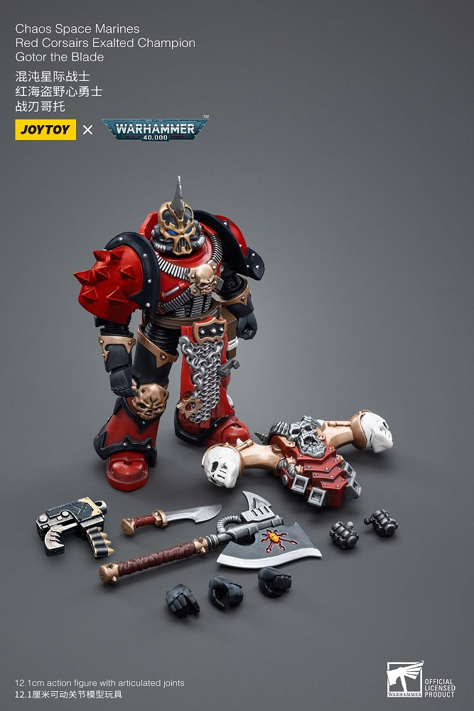 Joytoy: Chaos Space Marines Red Corsairs Exalted Champion, Gotor the Blade