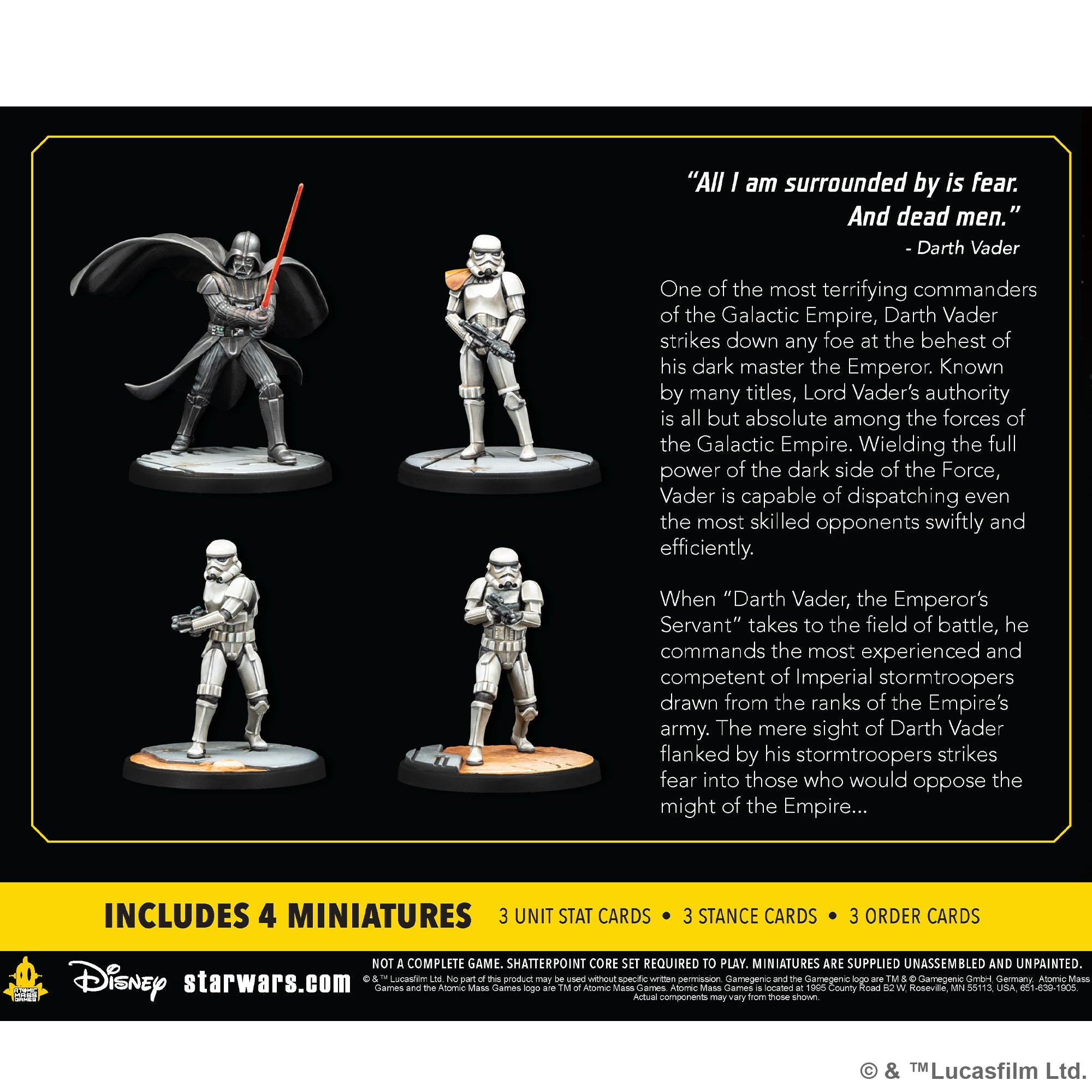 Star Wars: Shatterpoint: Fear and Dead Men, Darth Vader Squad Pack