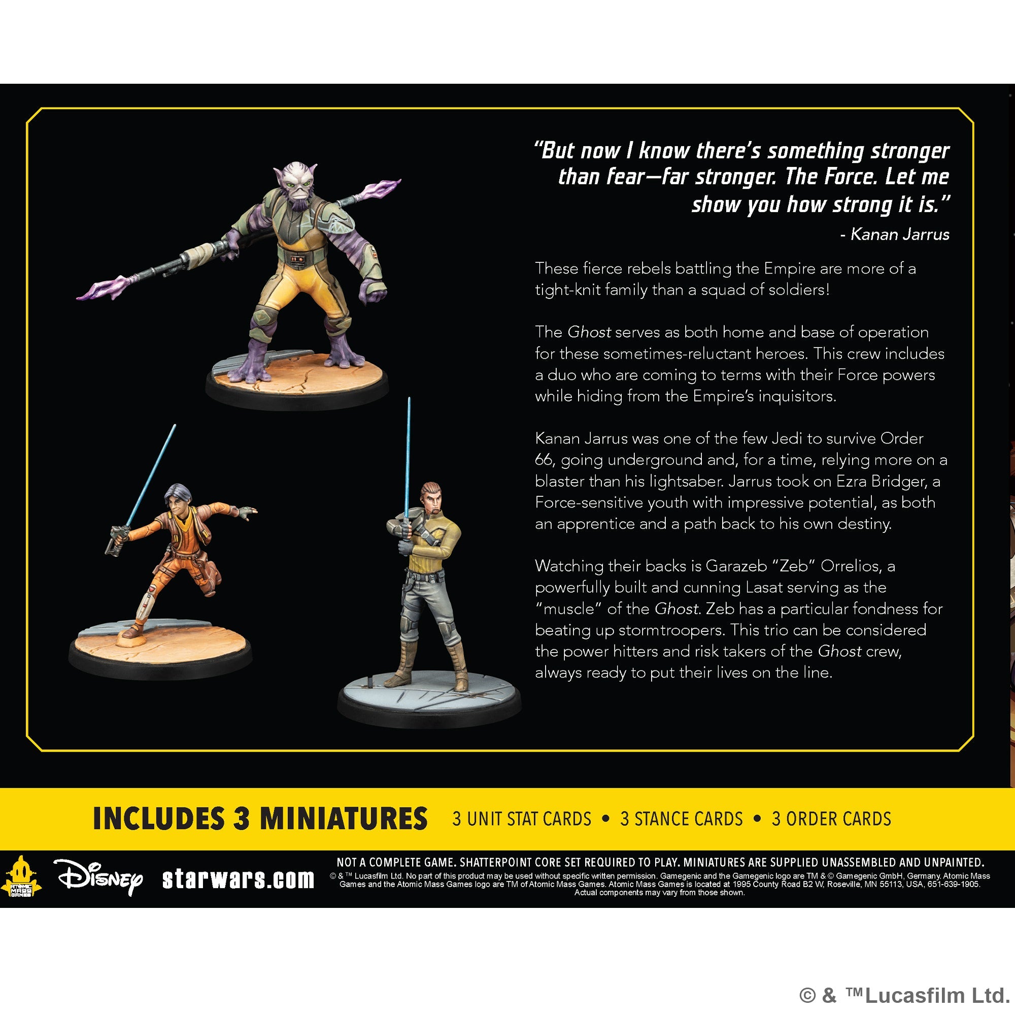 Star Wars Shatterpoint: Stronger Than Fear, Kanan Jarrus Squad Pack [July 5]