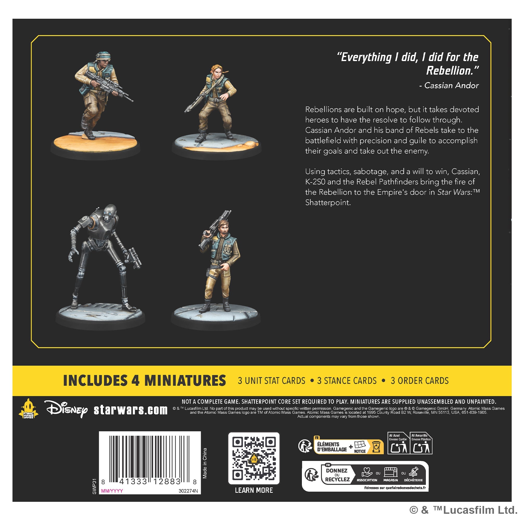 Star Wars Shatterpoint: All the Way, Cassioan Andor Squad Pack [April 2025]