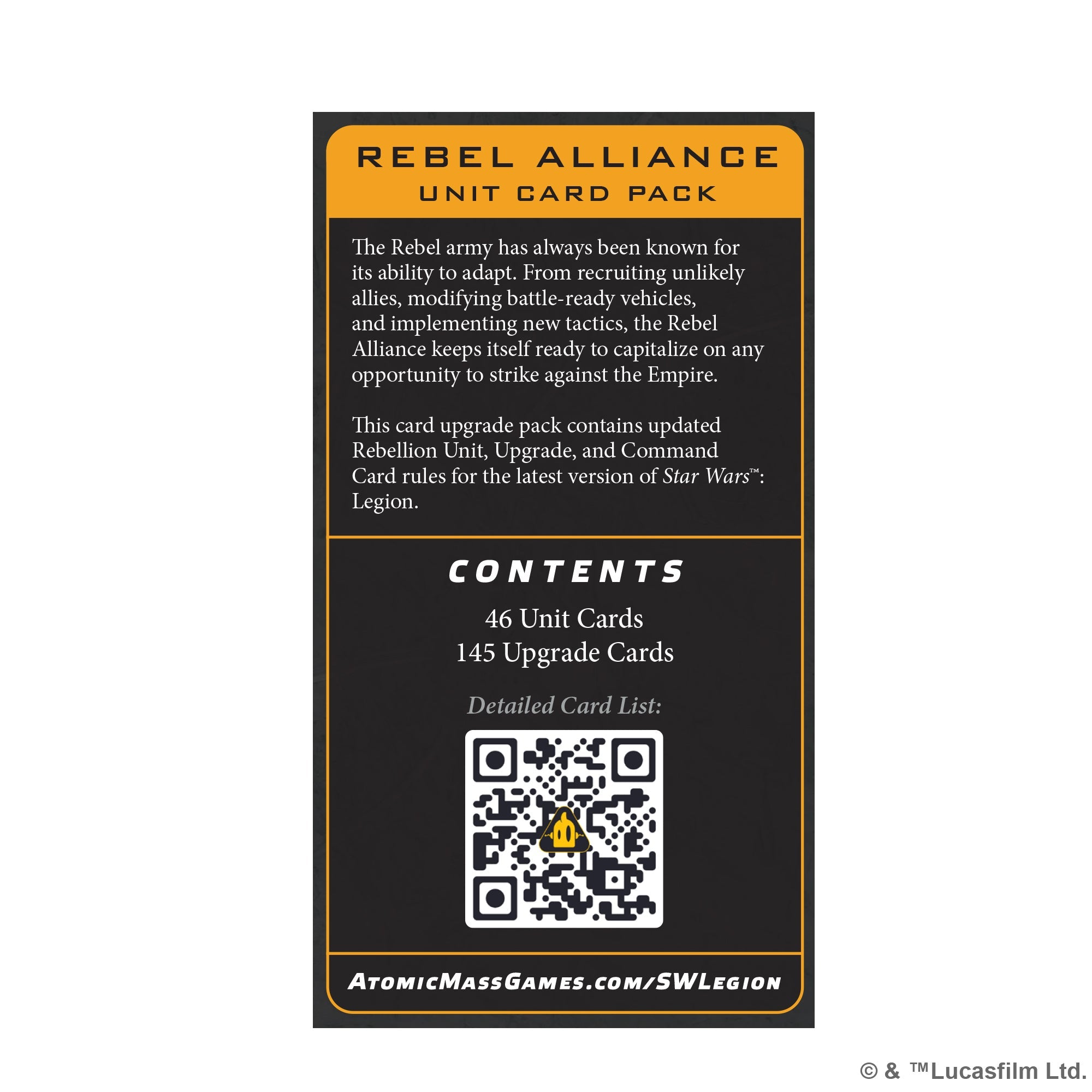 Star Wars Legion: Rebellion Card Pack