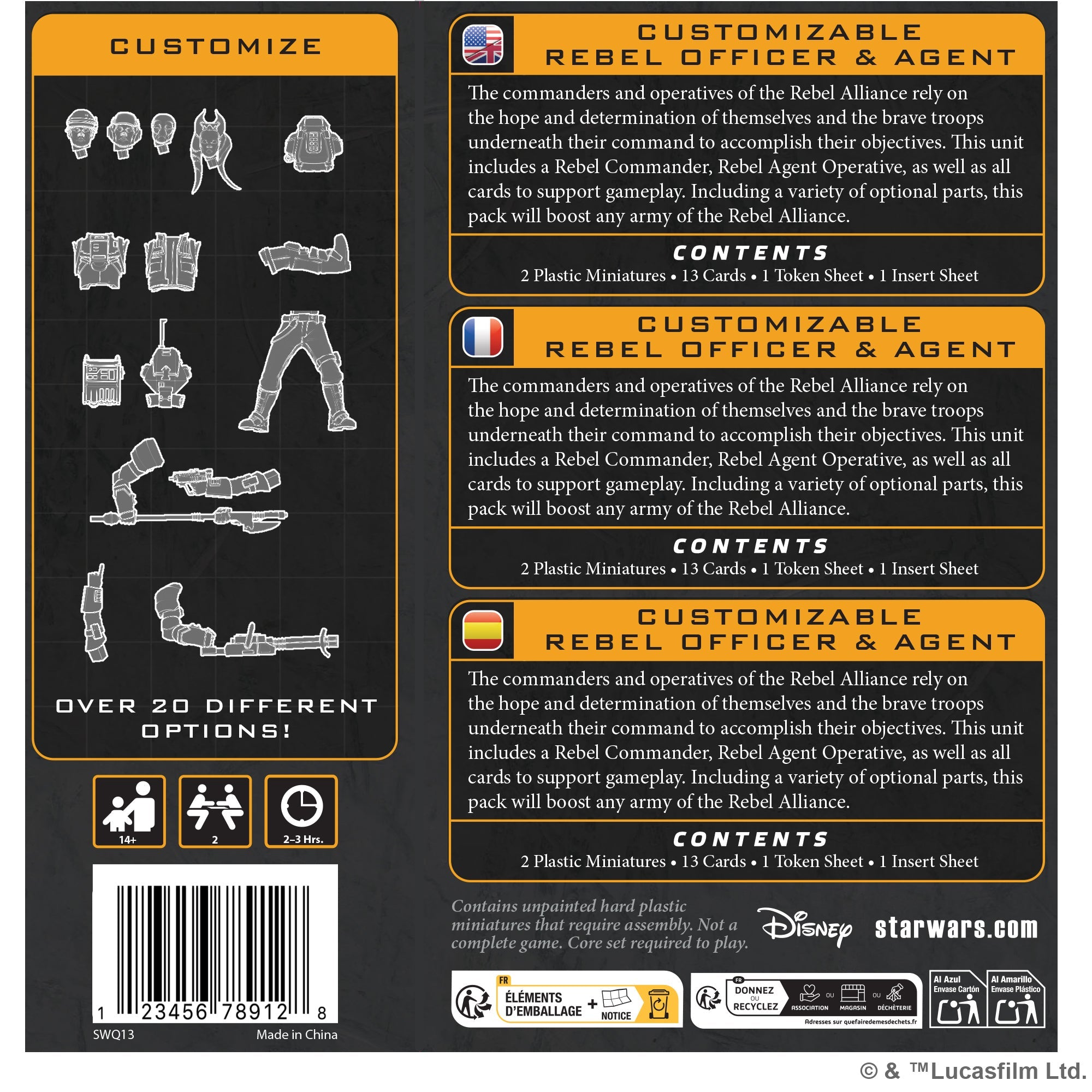 Rebel Alliance: Customizable Rebel Officer & Agent