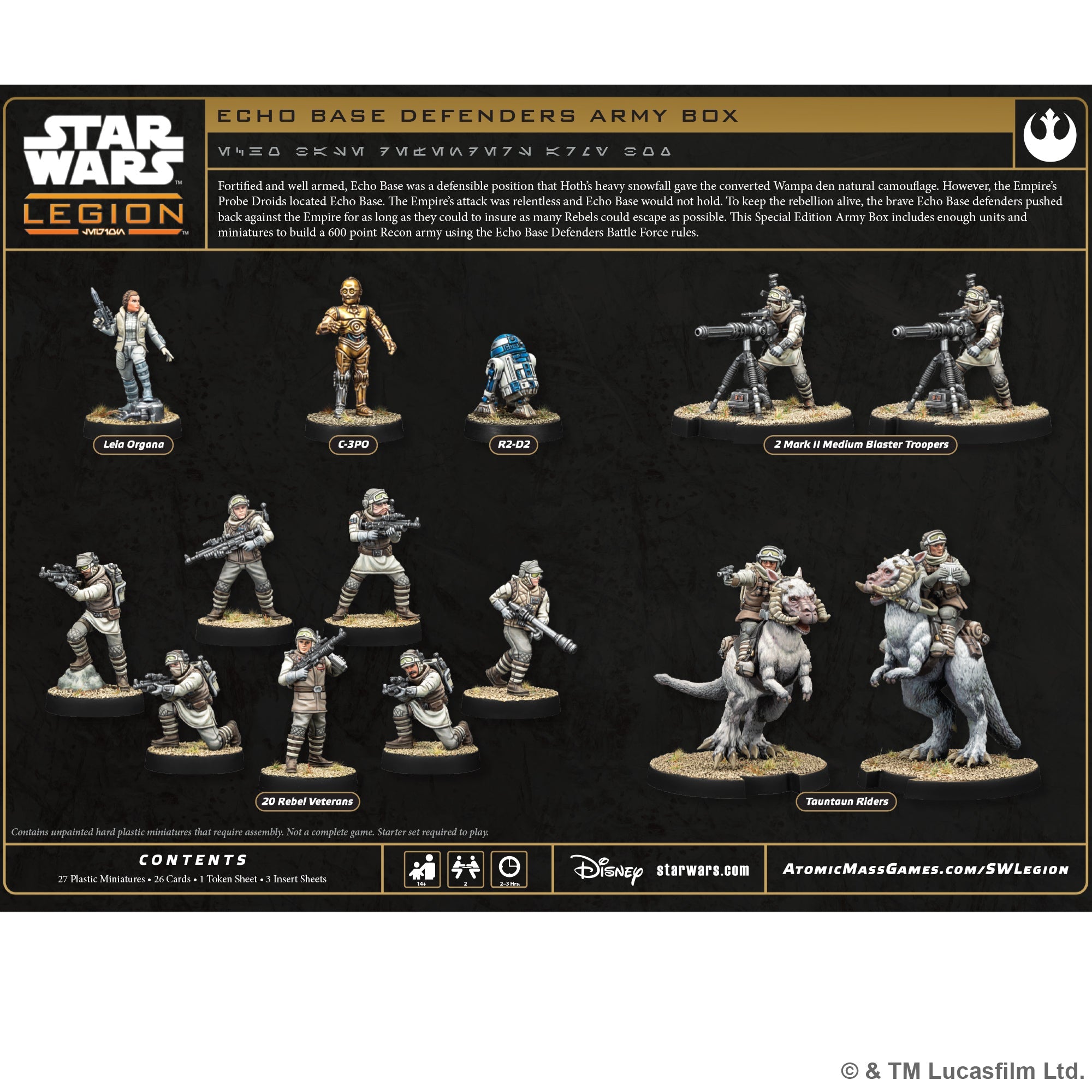Rebel Alliance: Echo Base Defenders Special Edition Army Box