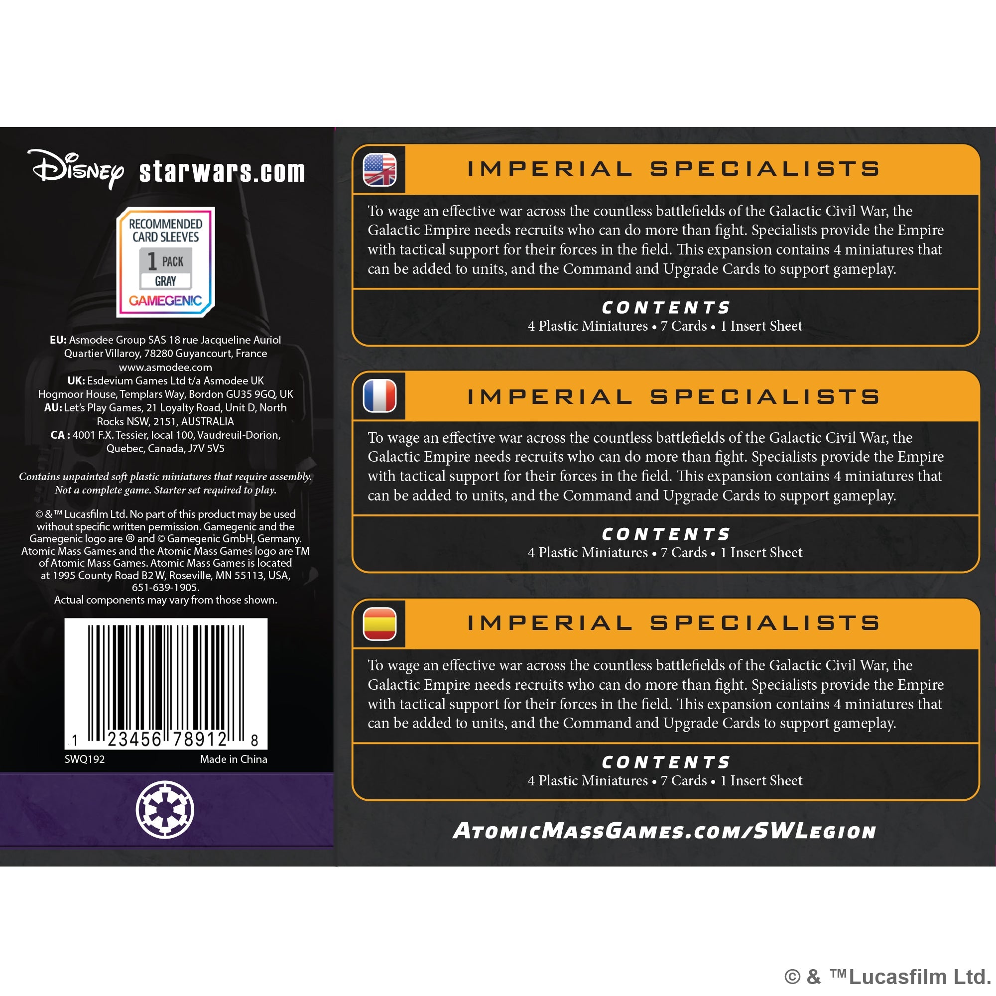 Galactic Empire: Imperial Specialists