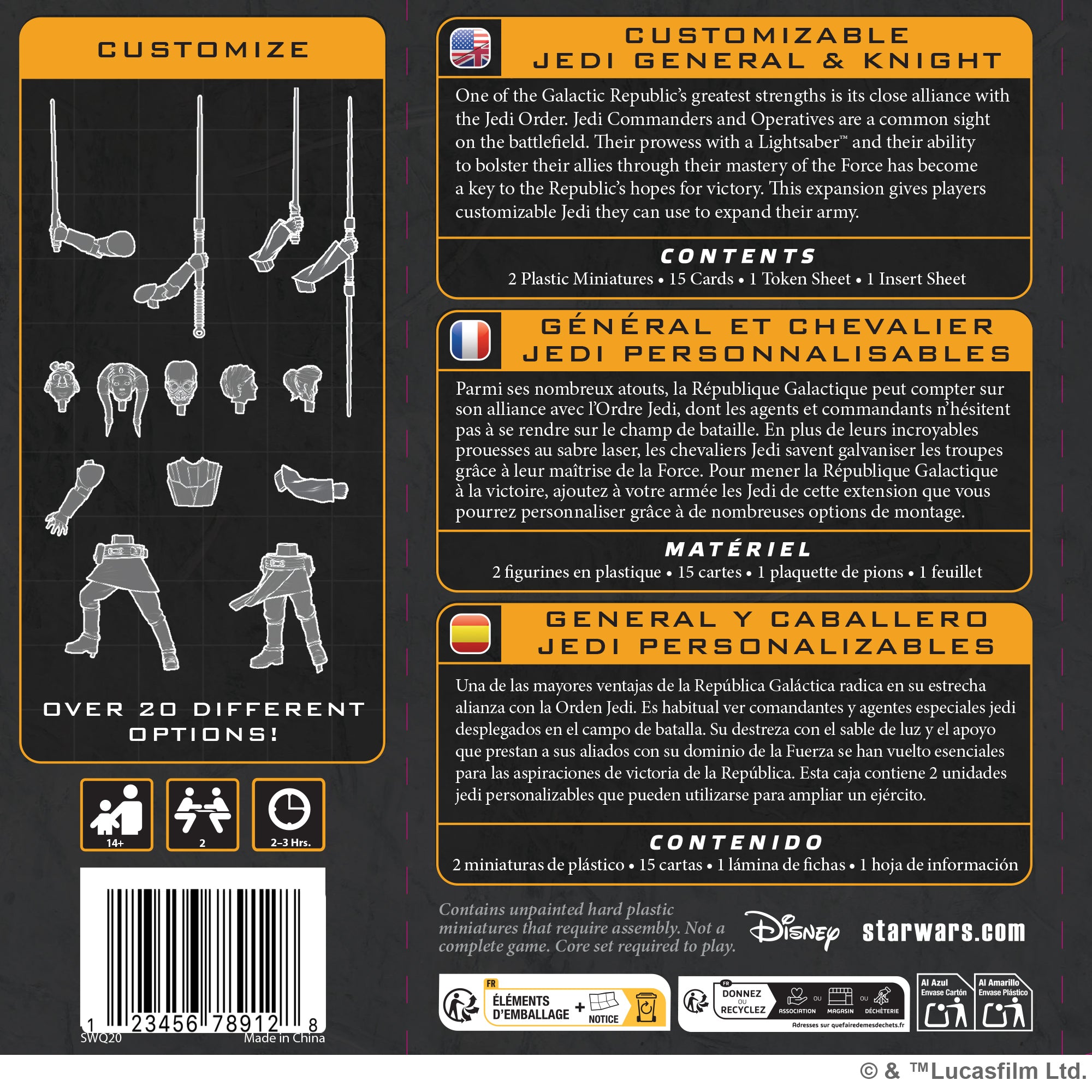 Galactic Republic: Customizable Jedi General and Knight