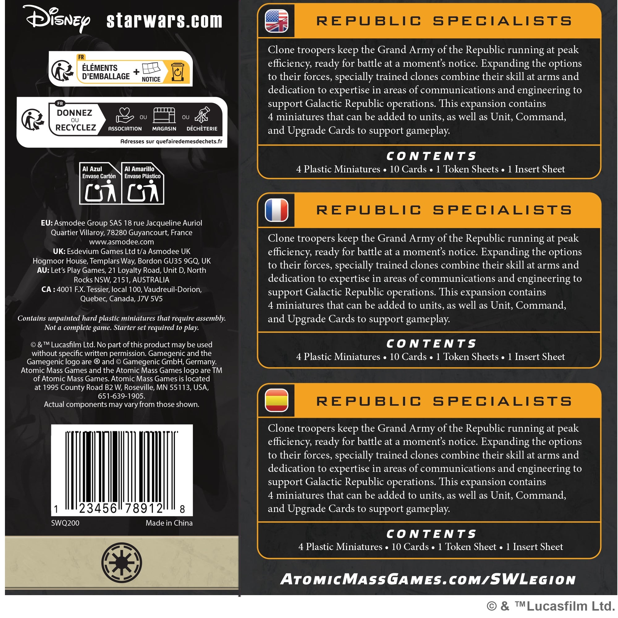 Galactic Republic: Republic Specialists