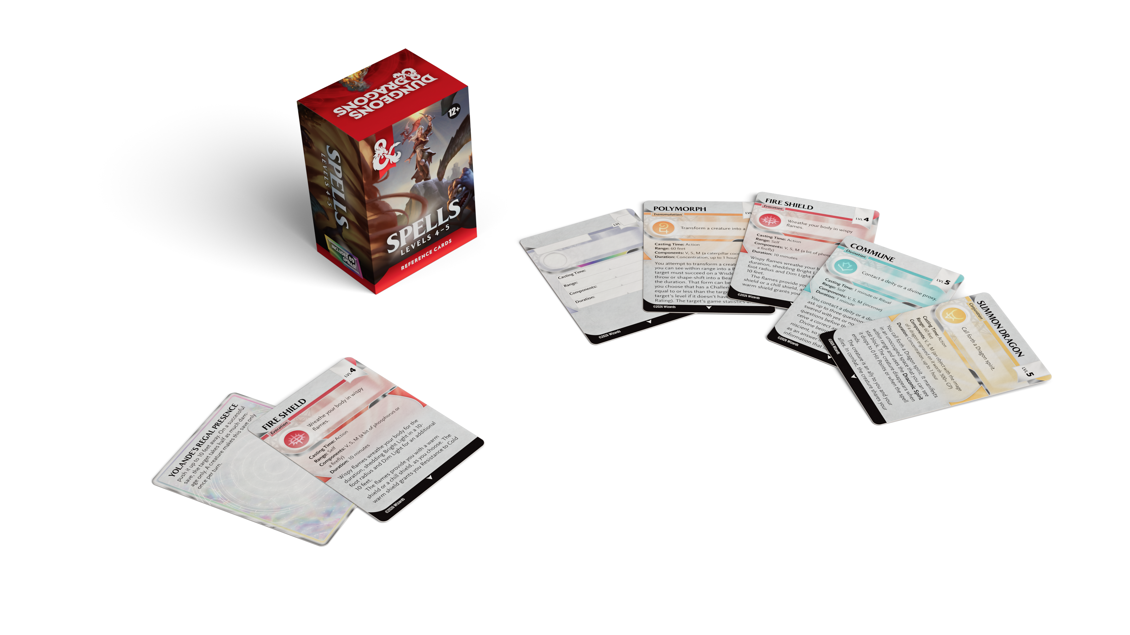 D&D: Spell Reference Cards: Levels 4–5