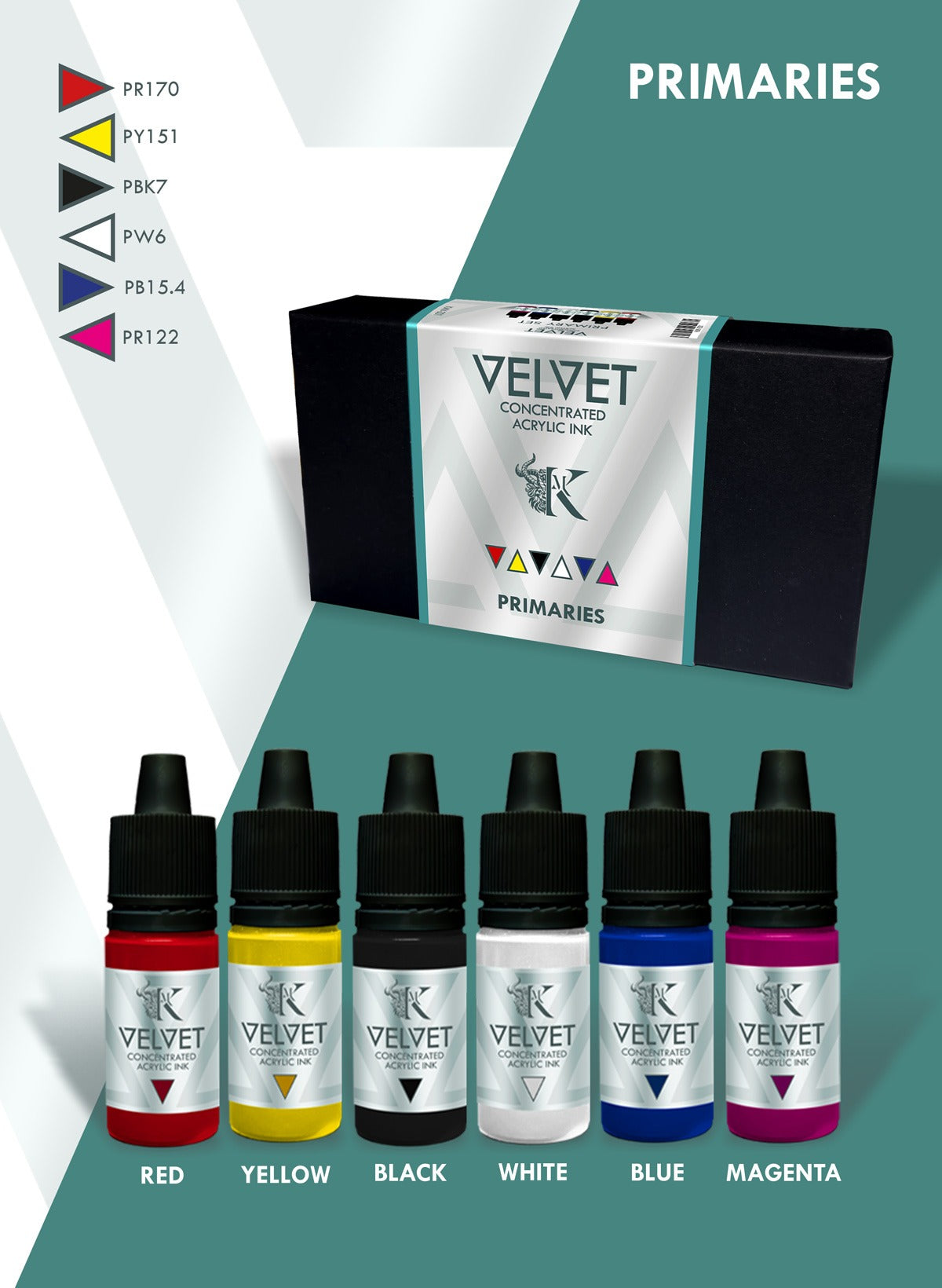 Kimera: Velvet Inks Primaries