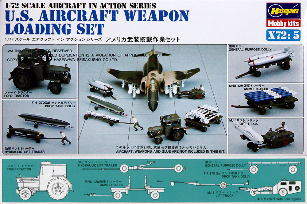 Hasegawa [X72-5] 1:72 U.S. Aircraft Weapon Loading Set