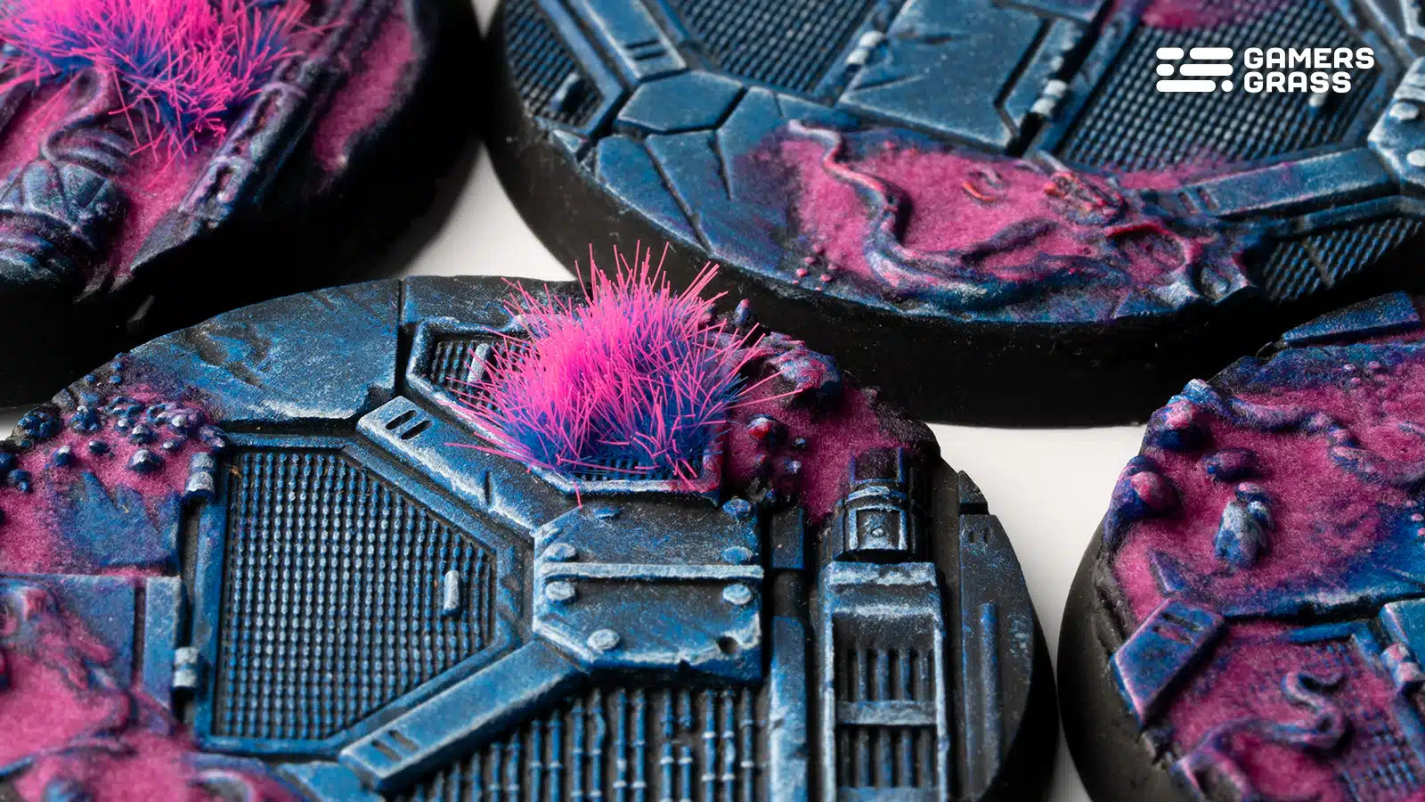 Gamers Grass: Battle Ready Bases - Alien Infestation - Round 50mm (x3)