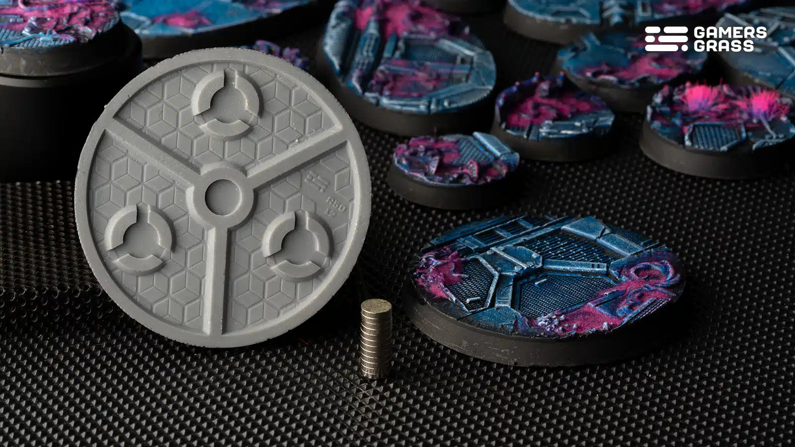 Gamers Grass: Battle Ready Bases - Alien Infestation - Round 50mm (x3)