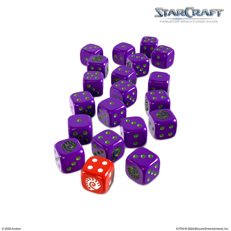Starcraft: The Miniatures Game: Zerg Custom Dice Set [Dec 2026]