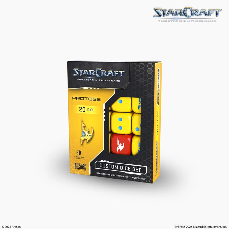 Starcraft: The Miniatures Game: Protoss Custom Dice Set [Dec 2026]