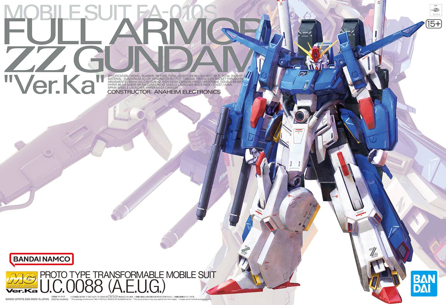 MG #226 Full Armor ZZ Gundam Ver. Ka