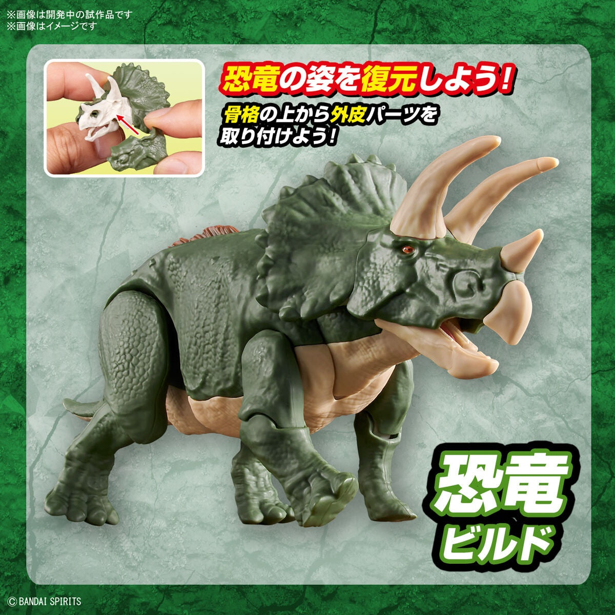 Bandai Dinosaur Model Kit Plannosaurus: Triceratops