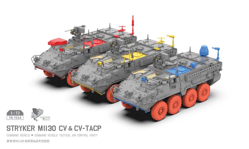 Border Model: 1/72 M1130 Stryker CV & CV-TACP 1 + 1 (2 Models)