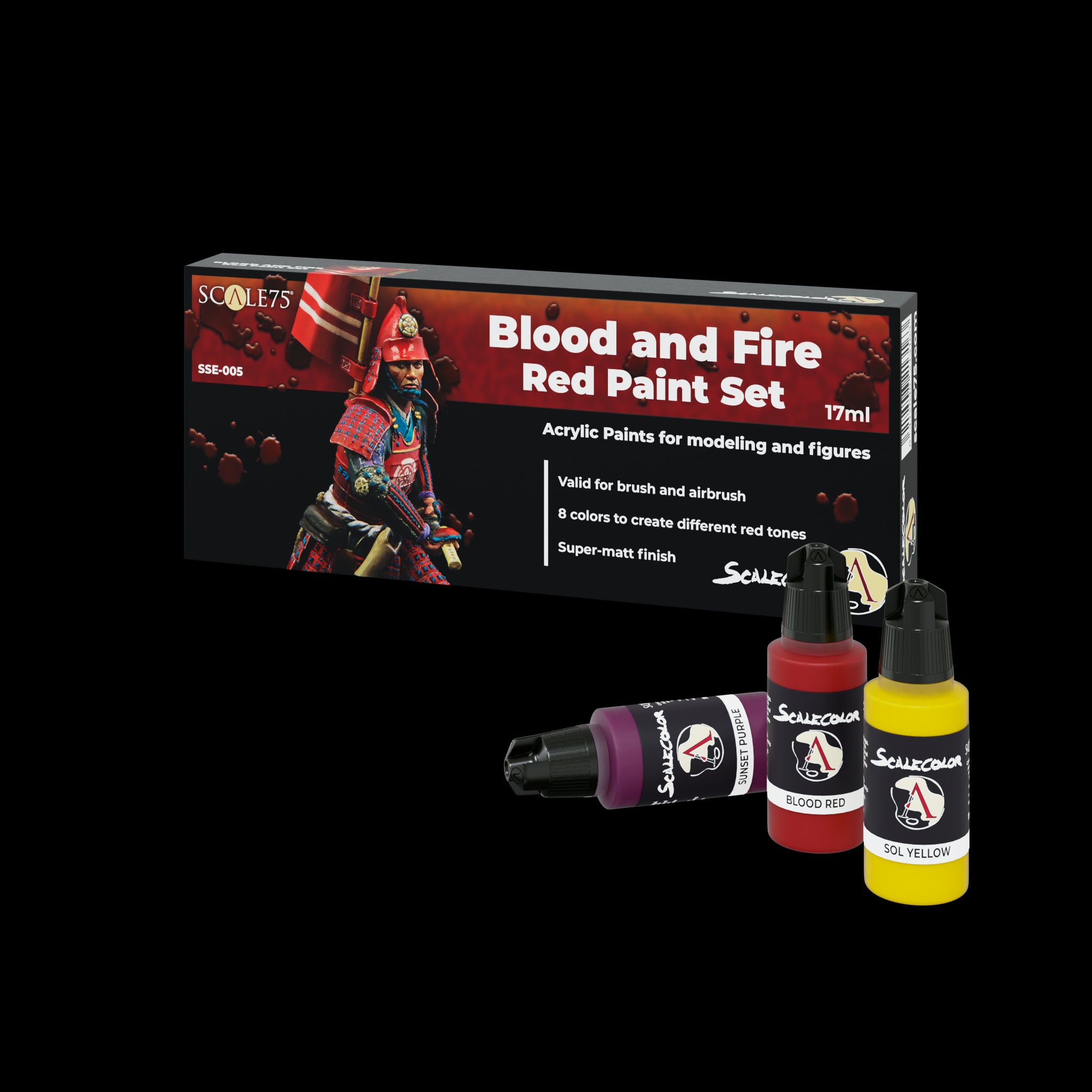 Scale75: Blood And Fire Red Paint Set