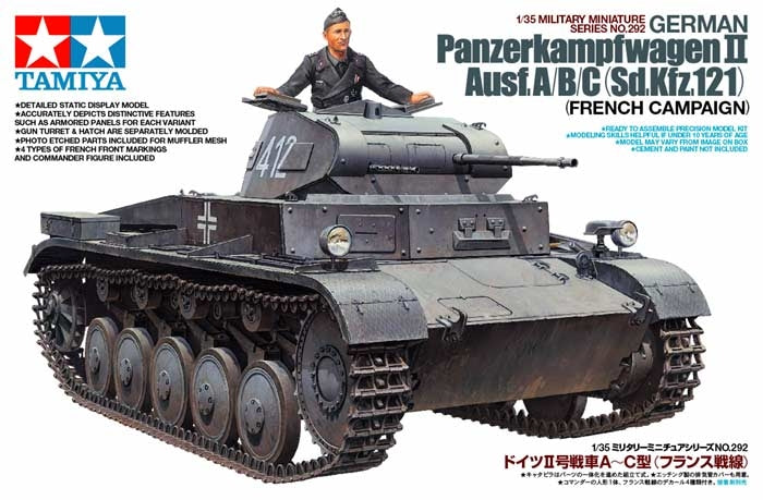 Tamiya: 1/35 German Panzerkampfwagen II Ausf.A/B/C (Sd.Kfz.121) (French Campaign)