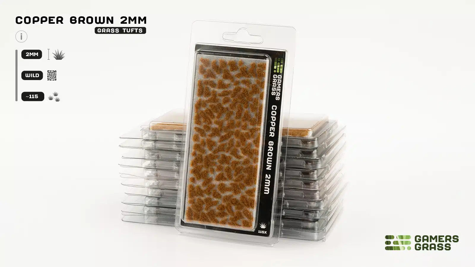 Gamers Grass: Copper Brown Tufts (2mm)