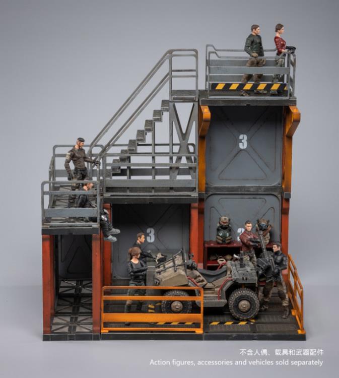 Joytoy: 1/18 Mecha Depot: Testing Area Diorama