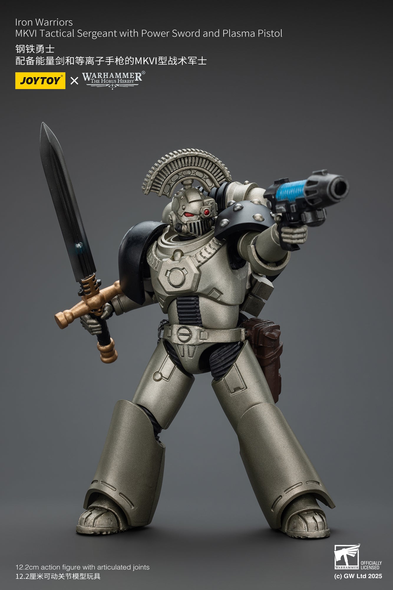 Joytoy: Iron Warriors MKVI Tactical Sergeant with Power Sword and Plasma Pistol