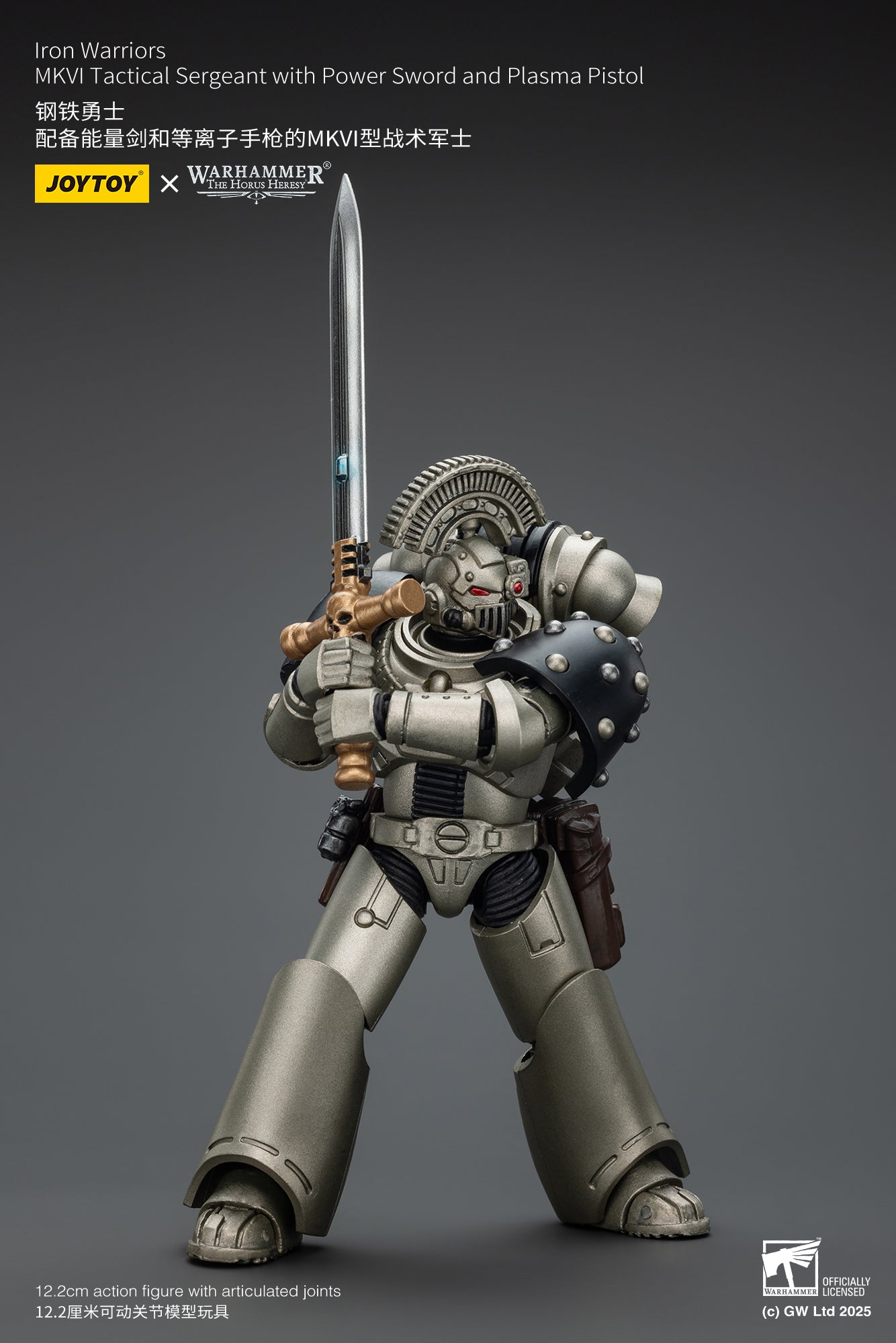 Joytoy: Iron Warriors MKVI Tactical Sergeant with Power Sword and Plasma Pistol