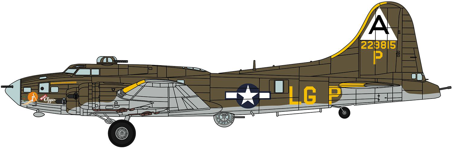 Hasegawa [02462] 1:72 B-17F Flying Fortress Miami Clipper