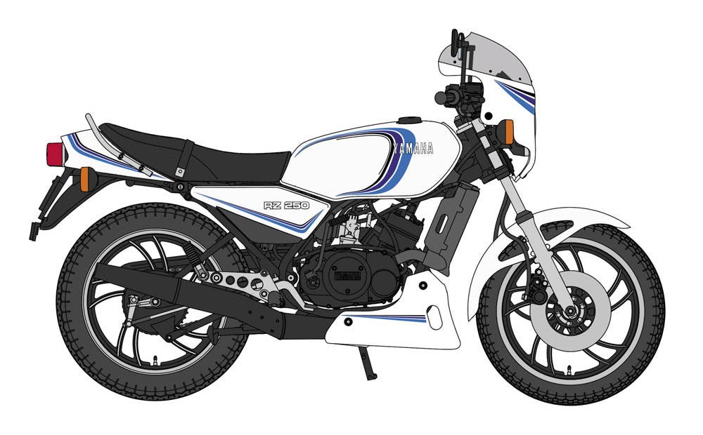 Hasegawa [21758] 1/12 Yamaha RZ250 (4L3) w/Cowl (1982)