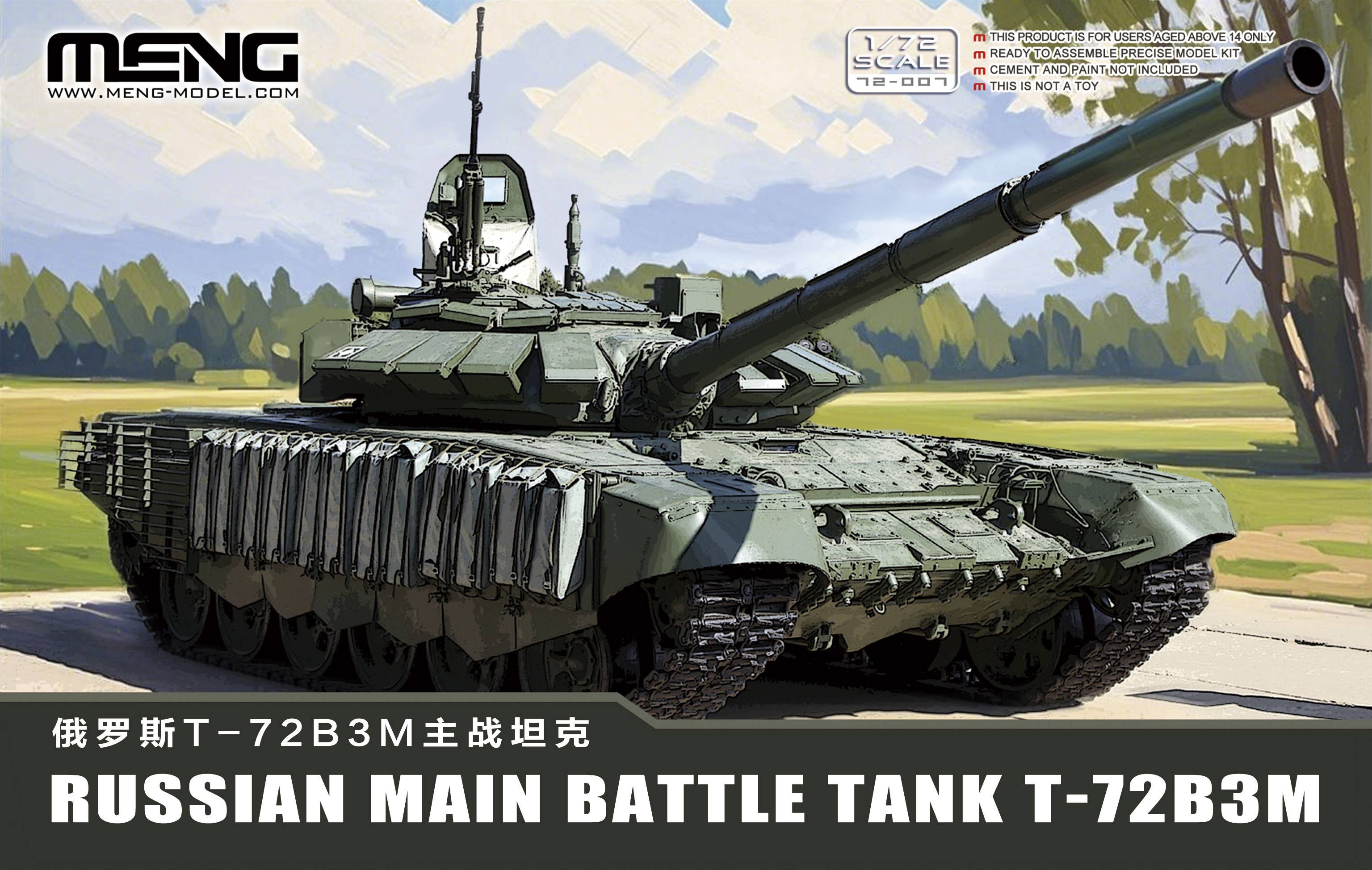 Meng: 1/72 Russian Main Battle Tank T-72B3M
