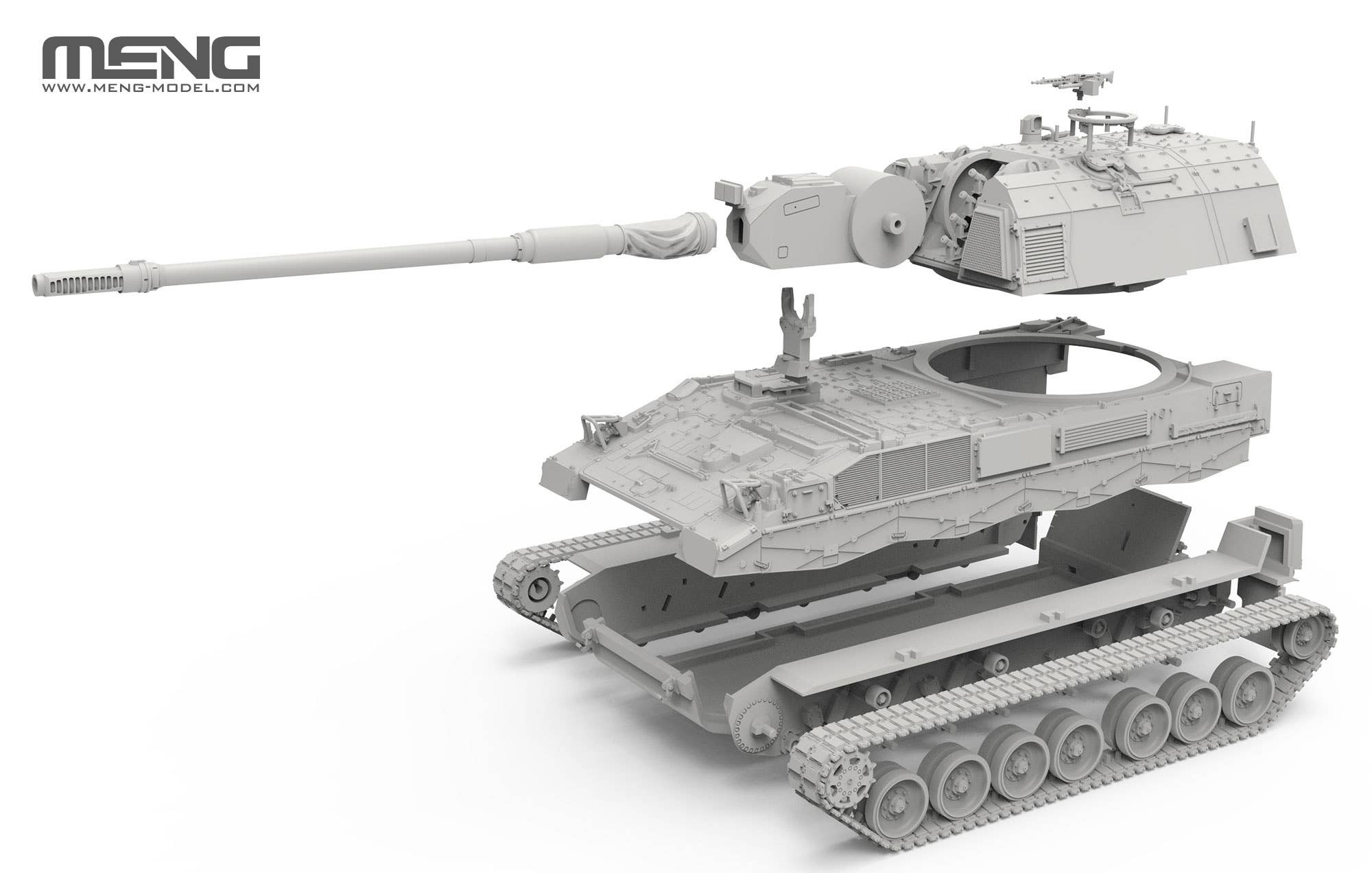 Meng: 1/72 German Panzerhaubitze 2000 Self-Propelled Gun