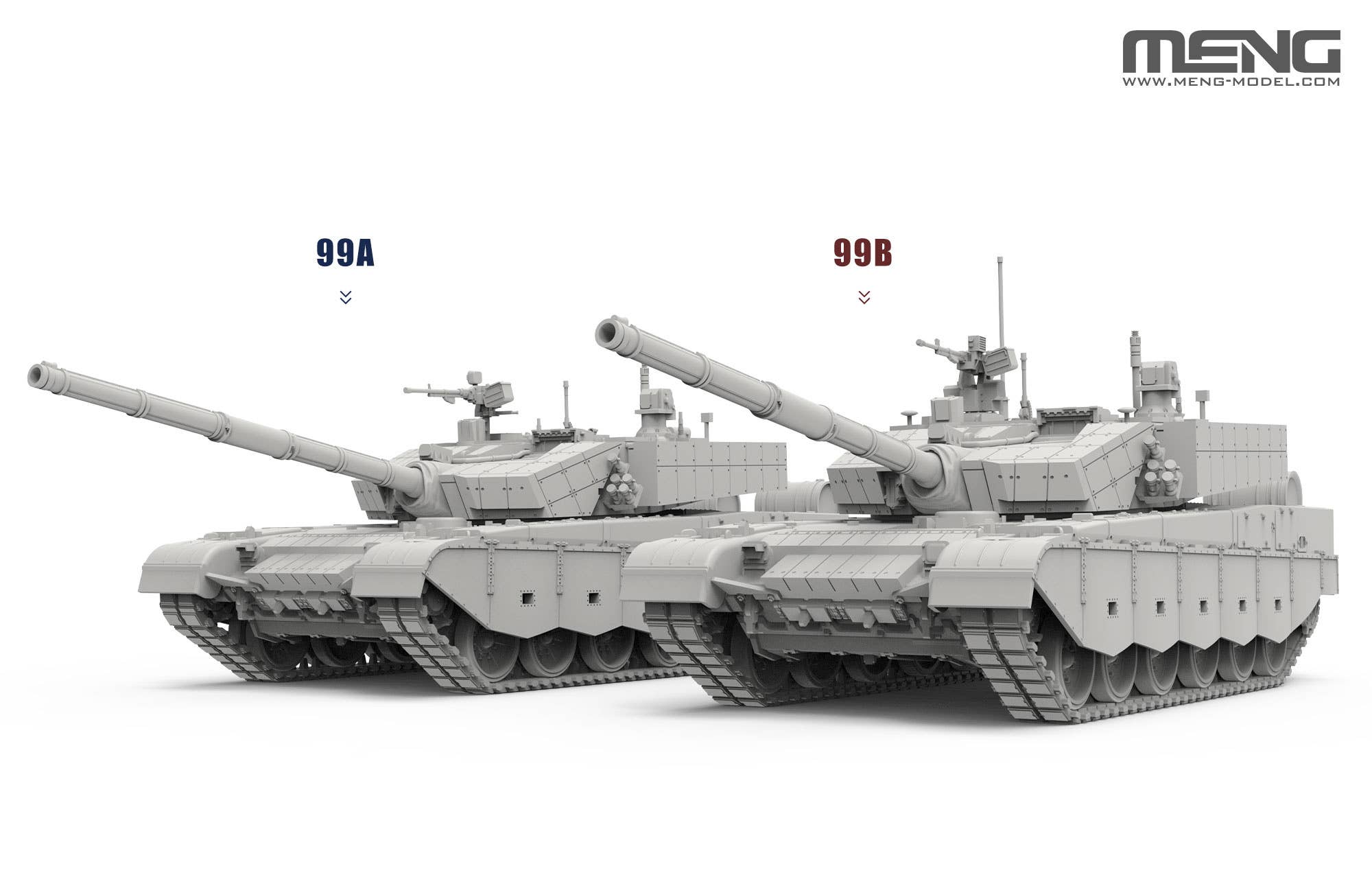 Meng: 1/72 Chinese Main Battle Tank ZTZ99A/B
