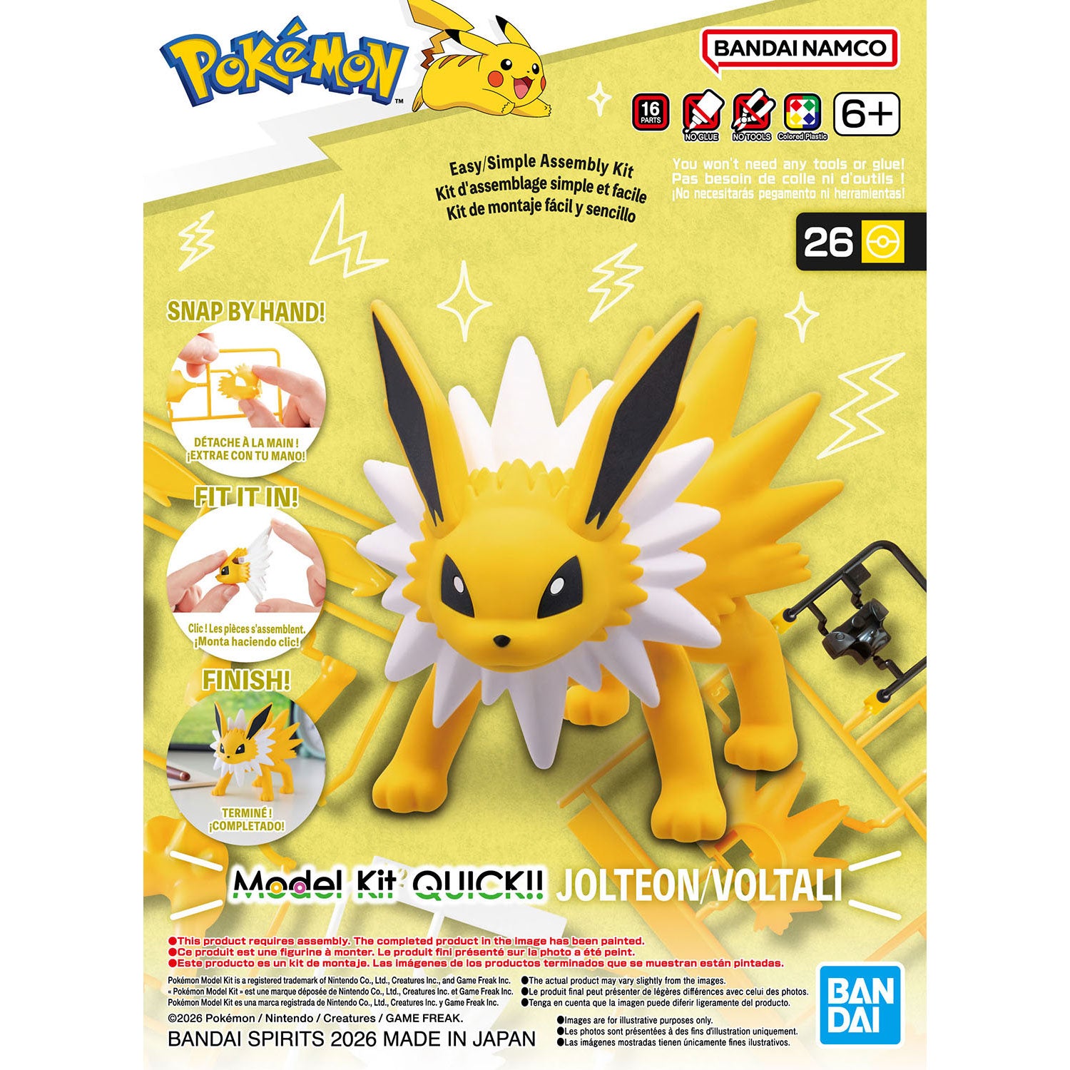 Bandai Pokemon Model Quick!! Jolteon