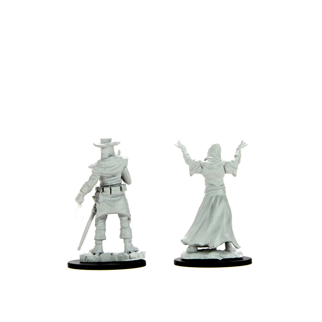 Pathfinder Deep Cuts Unpainted Miniatures: Plague Doctor & Cultist