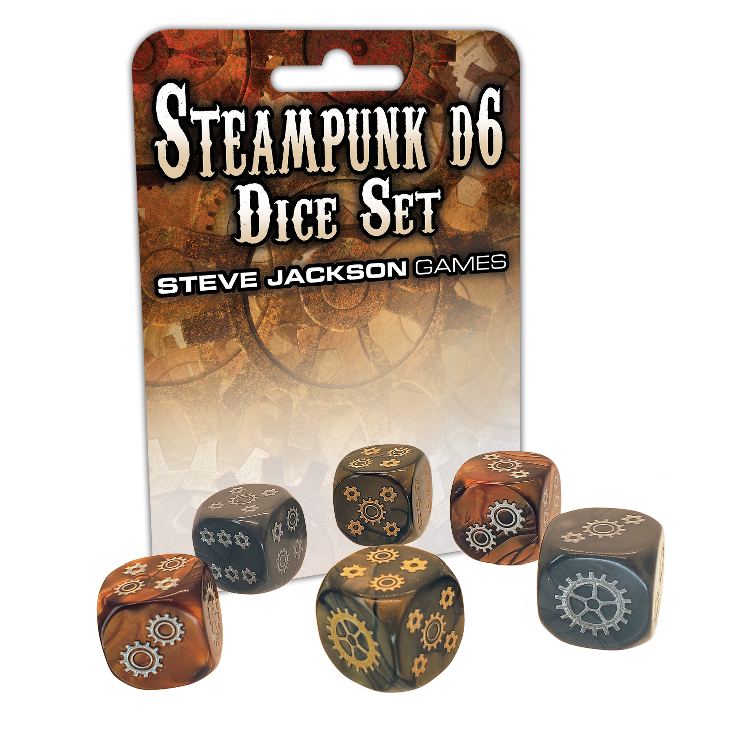 Steampunk D6 Dice Set