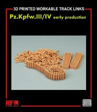 RFM: 1/35 Pz.Kpfw. III/IV Early Production 3D Printed Workable Track Links