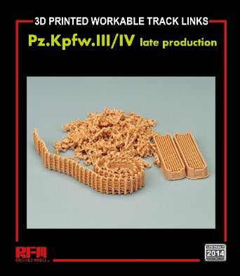 RFM: 1/35 Pz.Kpfw. III/IV Late Production 3D Printed Workable Track Links