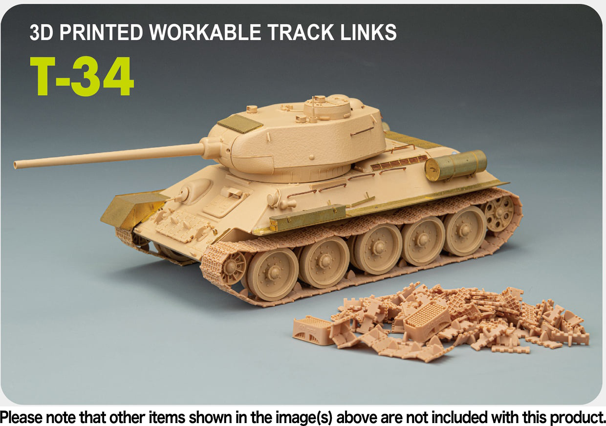 RFM: 1/35 T34 3D Printed Workable Track Links