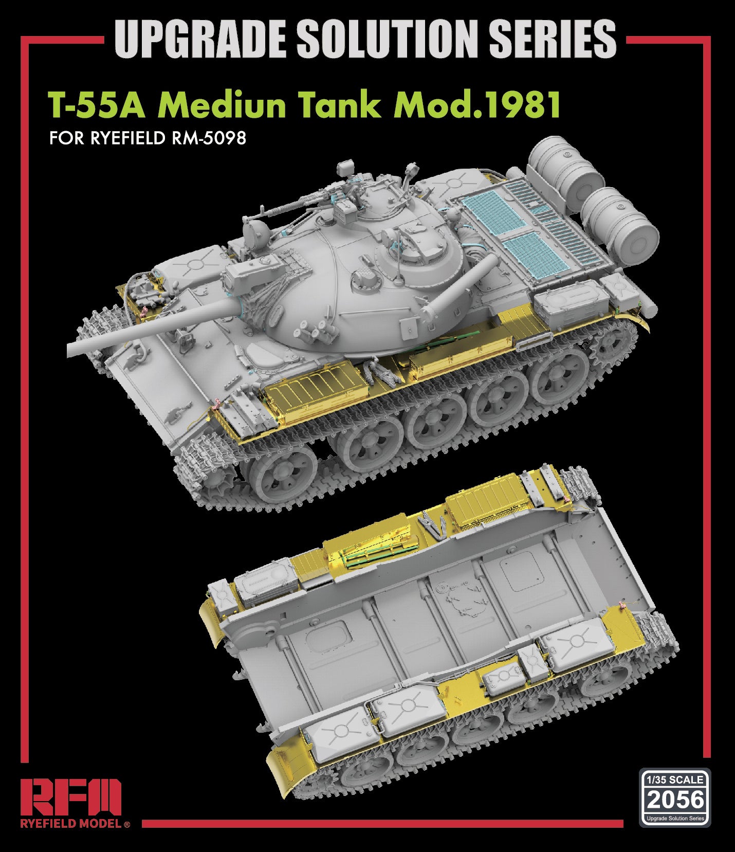 RFM: 1/35 T-55A Medium Tank Fenders Upgrade Set