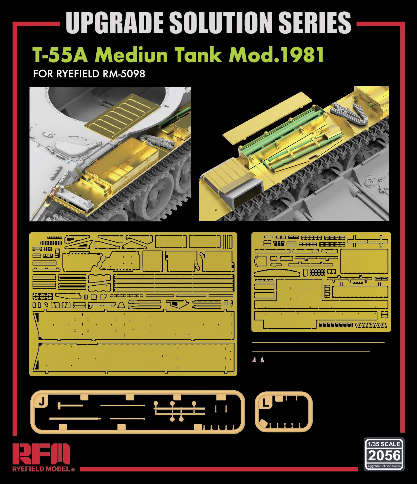 RFM: 1/35 T-55A Medium Tank Fenders Upgrade Set