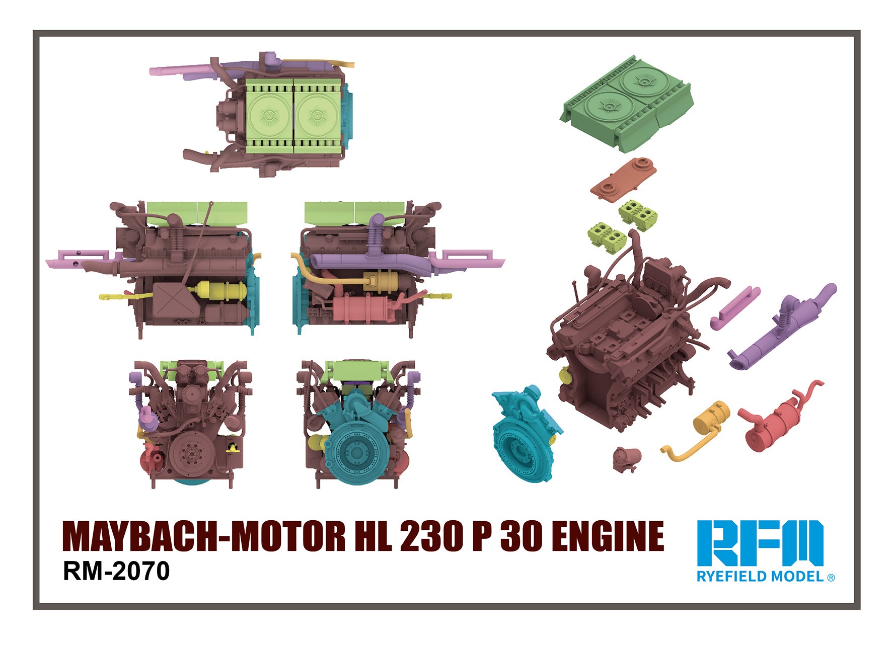 RFM: 1/35 Maybach Motor HL 230 P 30 Engine