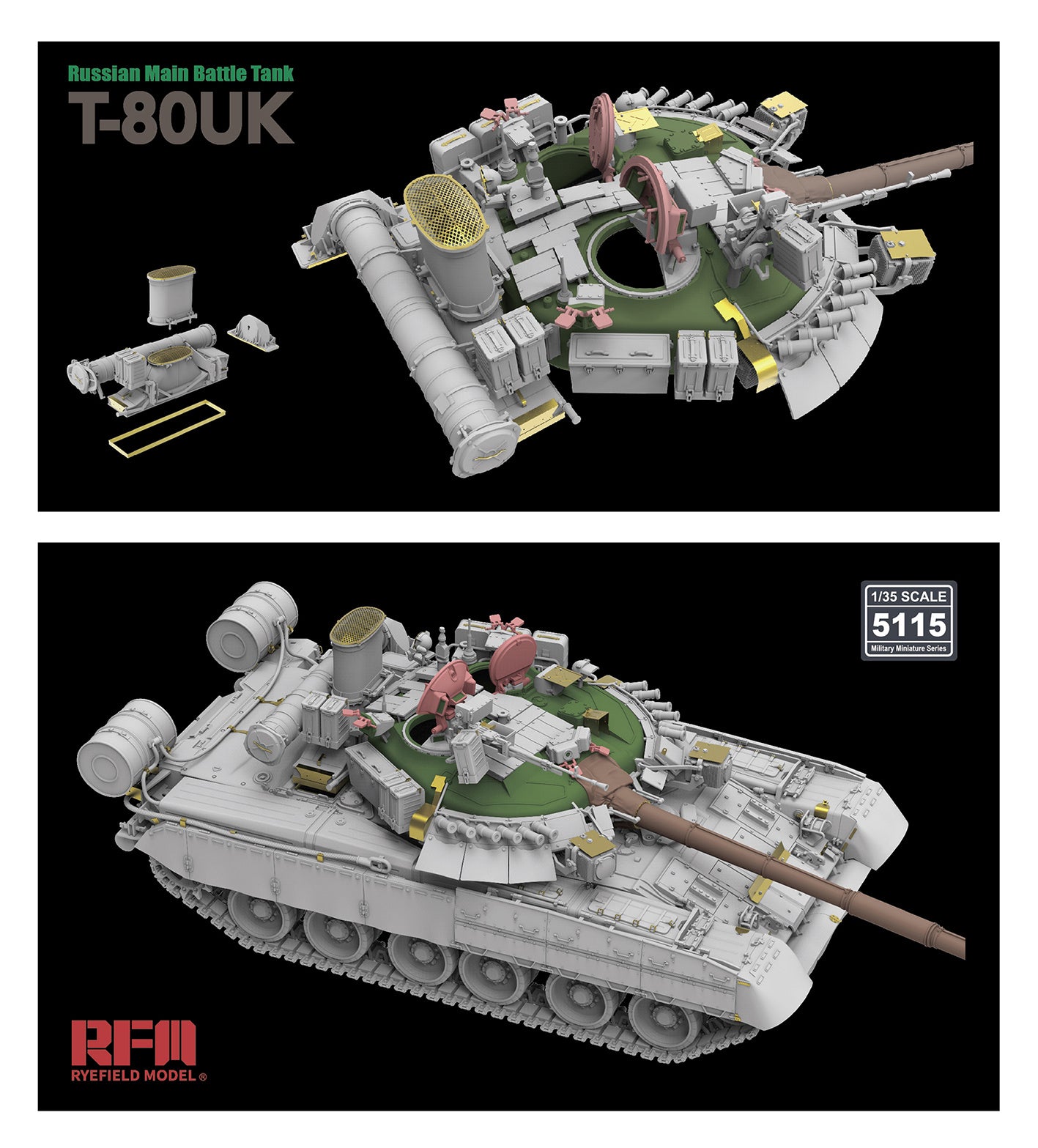 RFM: 1/35 Russian T-80UK Main Battle tank