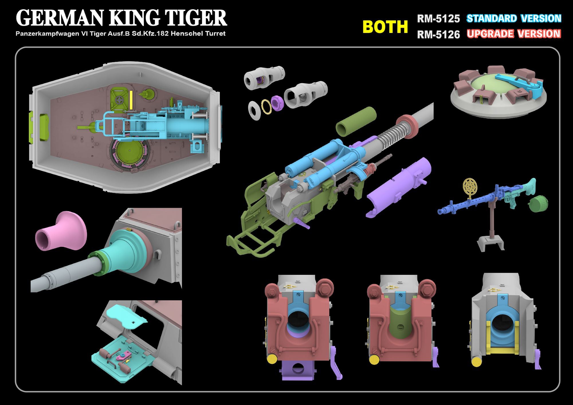 RFM: 1/35 German King Tiger (Henschel Turret) [Standard Version]