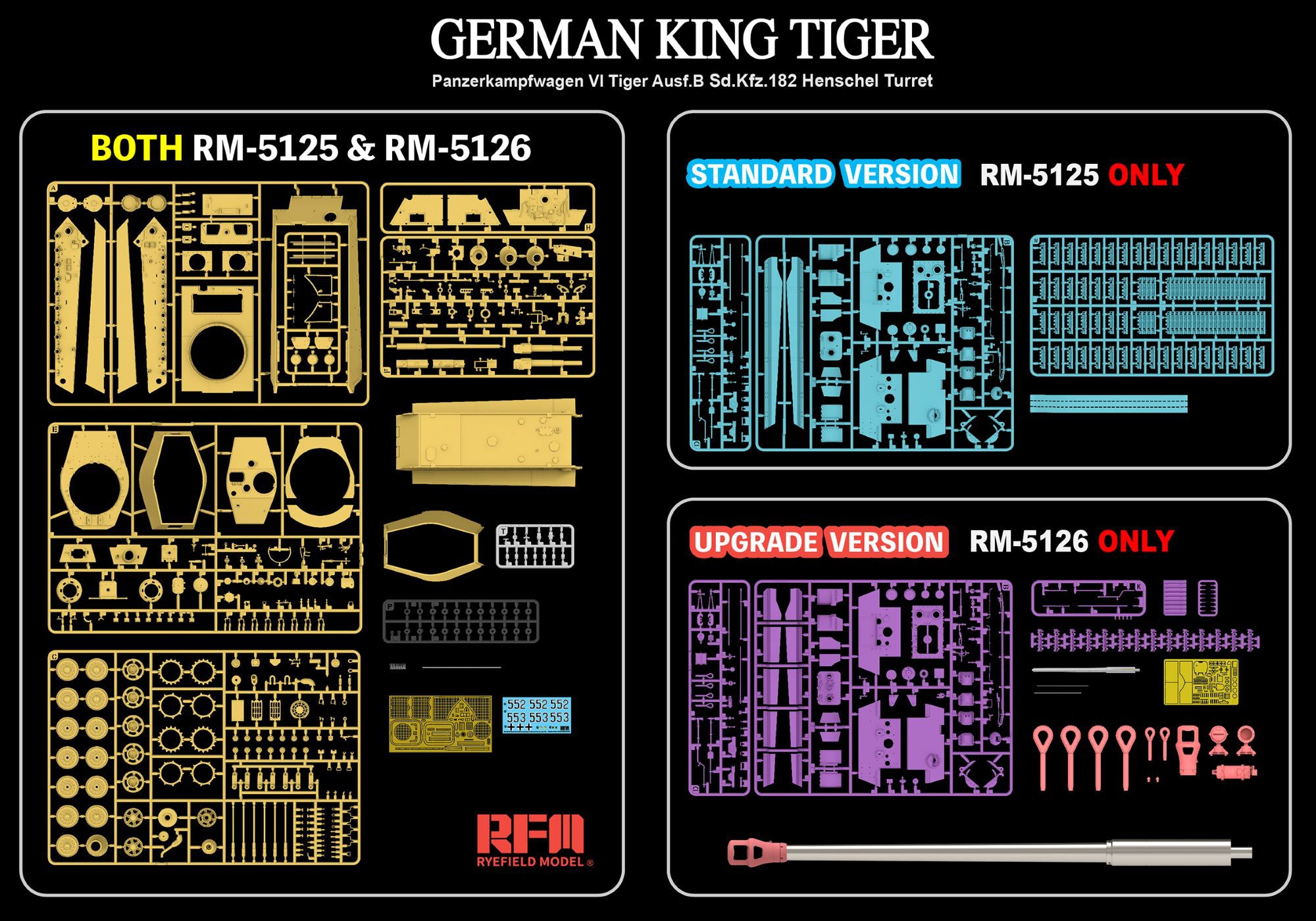 RFM: 1/35 German King Tiger (Henschel Turret) [Standard Version]