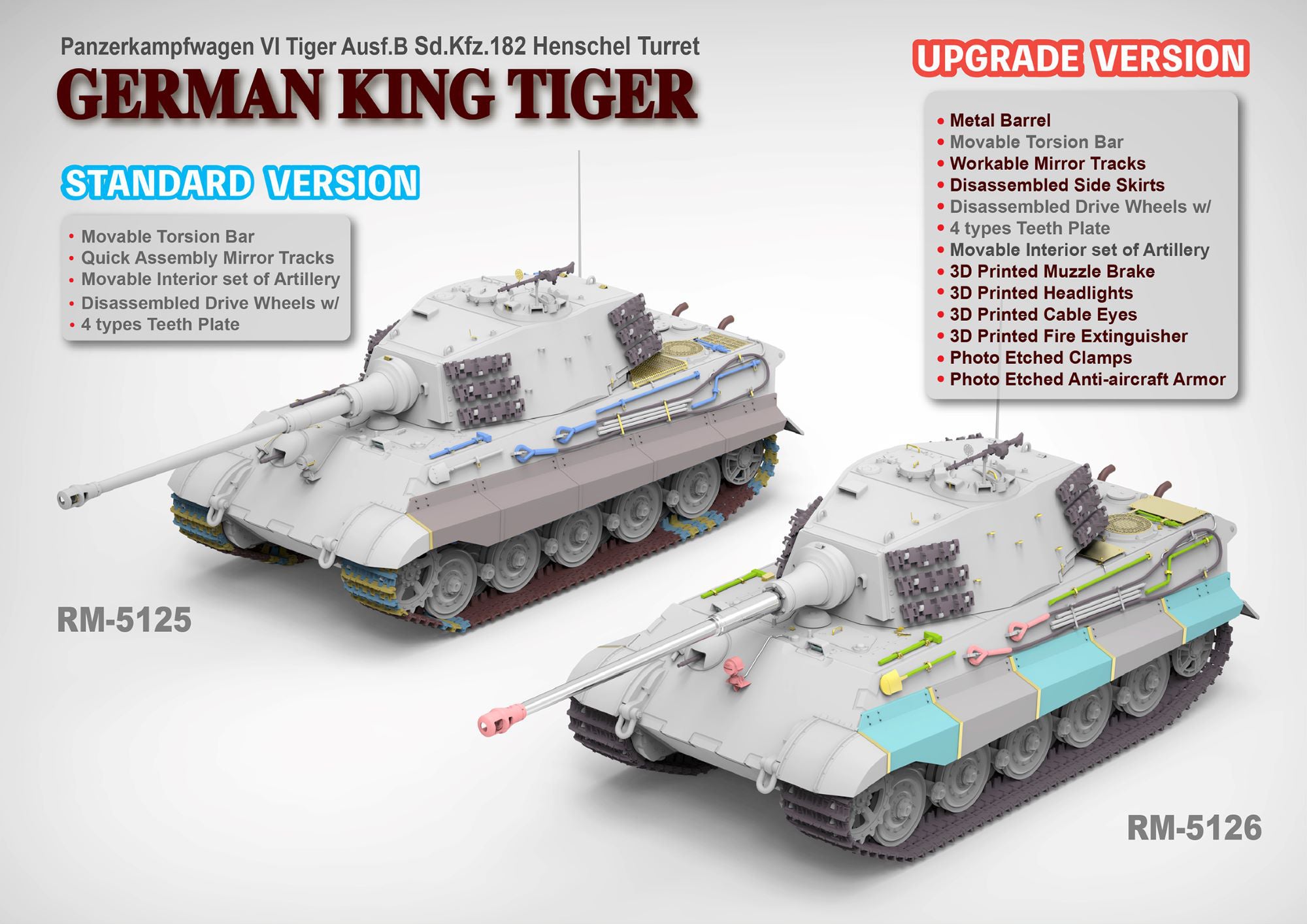 RFM: 1/35 German King Tiger (Henschel Turret) [Upgrade Version]