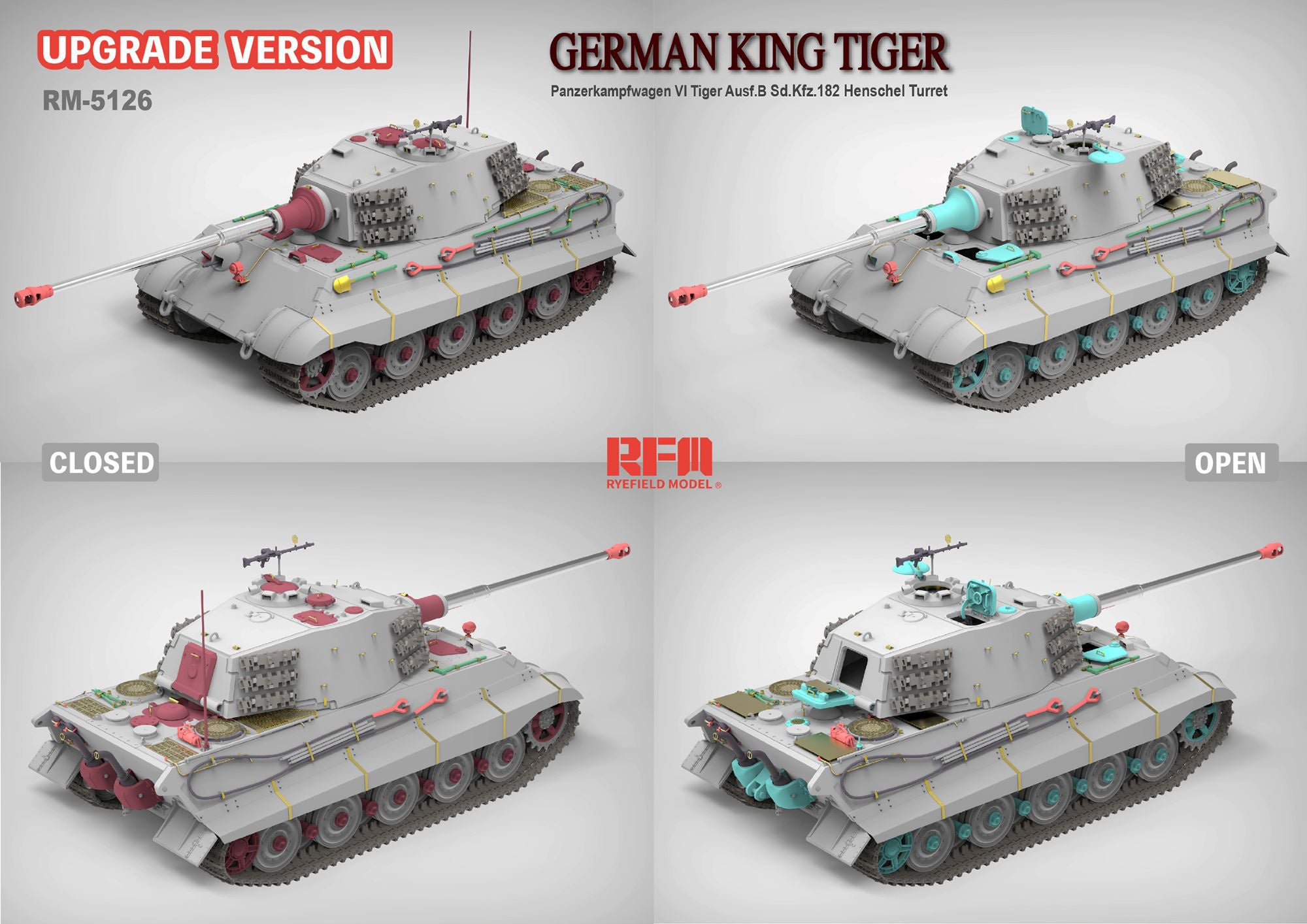 RFM: 1/35 German King Tiger (Henschel Turret) [Upgrade Version]